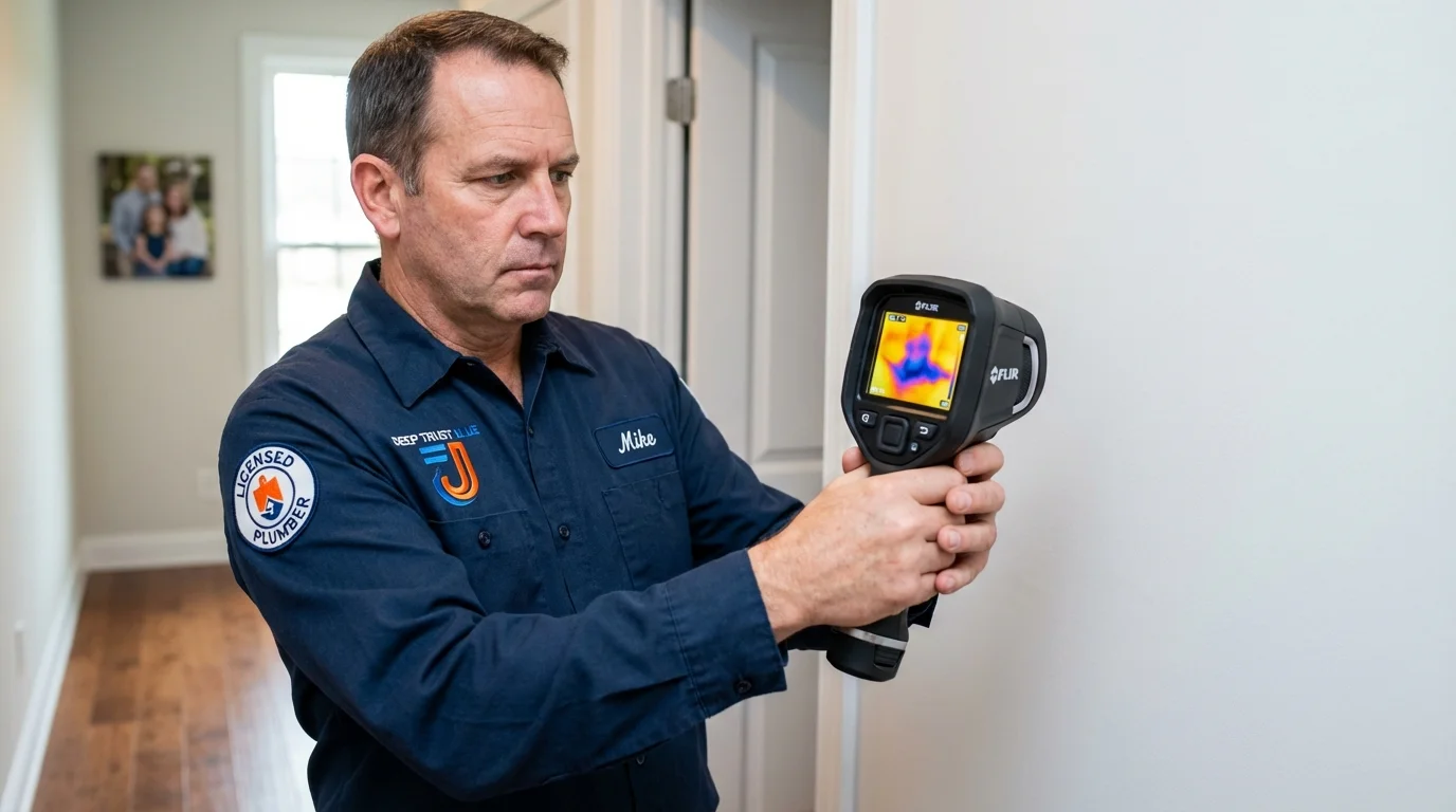 Thermal imaging leak detection by Johns Plumbing LLC in Conway Springs